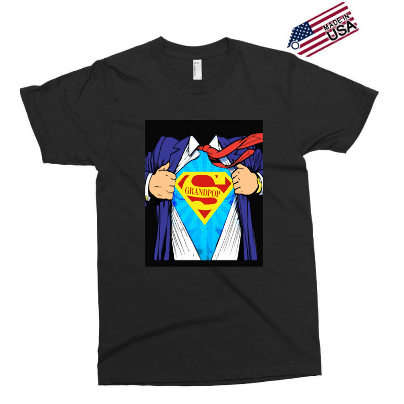 Grandpop Superhero Grandpa Ripped Exclusive T-shirt | Artistshot