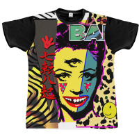 Bad Bad Chemical Spill Hipster Leopard Design With Clown Acid Graphic T-shirt | Artistshot