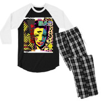 Bad Bad Chemical Spill Hipster Leopard Design With Clown Acid Men's 3/4 Sleeve Pajama Set | Artistshot