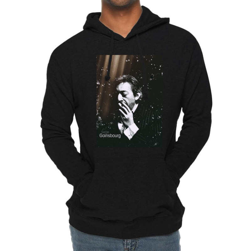 Portrait D'artiste Serge Gainsbourg Lightweight Hoodie | Artistshot