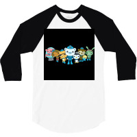 The Octonauts Poster Hipster 3/4 Sleeve Shirt | Artistshot