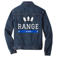 Range King   Funny Sport Shooting Gift T Shirt Men Denim Jacket | Artistshot