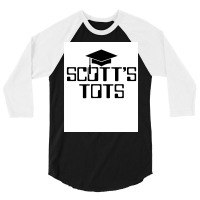 The Office Scottx27s Tots Poster Boy 3/4 Sleeve Shirt | Artistshot