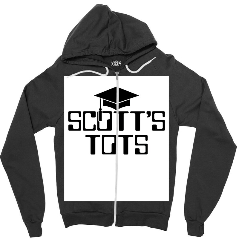 The Office Scottx27s Tots Poster Boy Zipper Hoodie | Artistshot