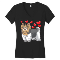 Dog Lover T  Shirt Biewer Yorkshire Terrier Dogs T  Shirt Women's V-neck T-shirt | Artistshot