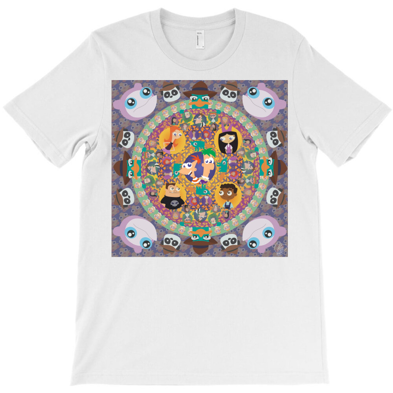 Phineas And Ferb Mandala Poster Boy (1) T-shirt | Artistshot