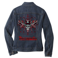 Necromantia Scarlet Evil Witching Black Ladies Denim Jacket | Artistshot