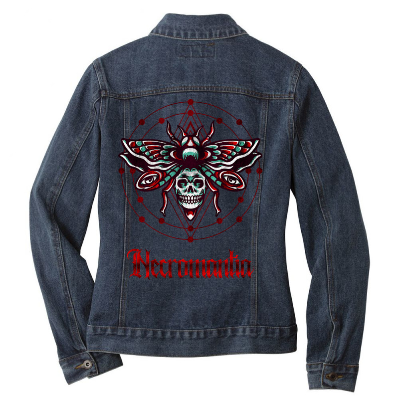 Necromantia Scarlet Evil Witching Black Ladies Denim Jacket by mrbigzeroht | Artistshot