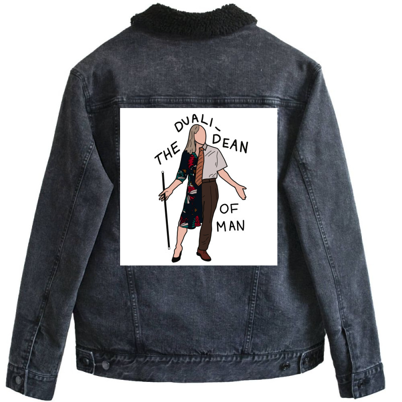 The Dualidean Of Man Community Poster Tumblr (1) Unisex Sherpa-Lined Denim Jacket by usserylutmanv | Artistshot