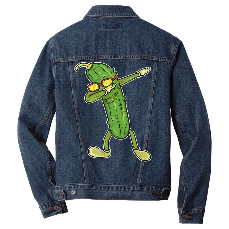 Dabbing Pickle Dancing Cucumber Gift Pickleball T Shirt Men Denim Jacket by kogmor58594 | Artistshot