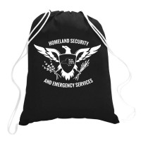 Home Land Security Drawstring Bags | Artistshot