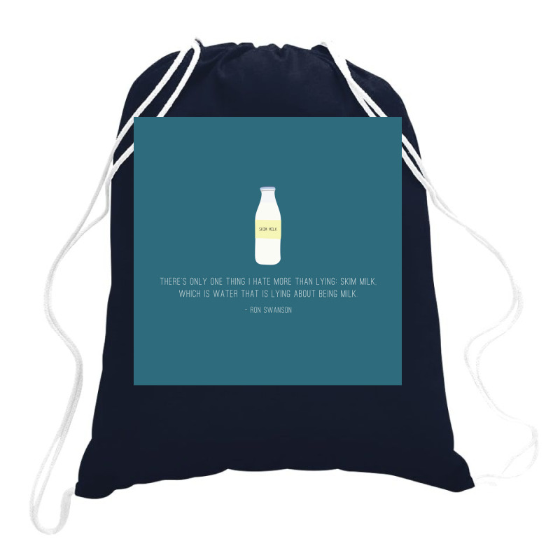 Ron Swanson Hates Lying Poster 70s (1) Drawstring Bags | Artistshot