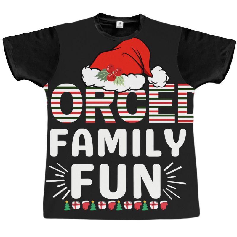 Forced Family Fun Matching Christmas Santa Costume Graphic T-shirt by damagegerms19 | Artistshot