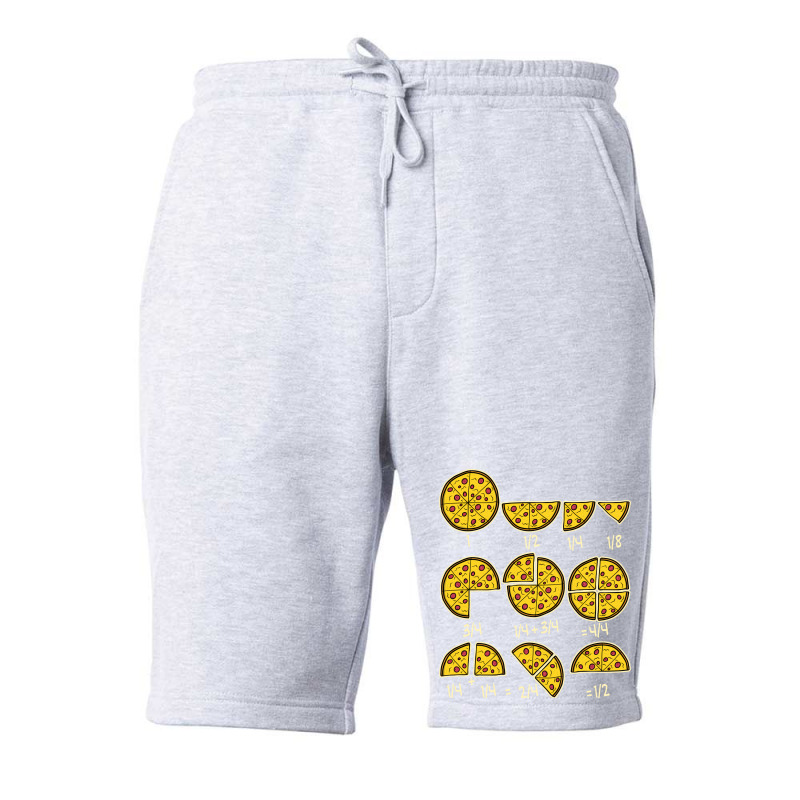 Pizza Salami Cheese Quick Maths Fractions Teacher School Boy 80s Fleece Short by jegatjinty9 | Artistshot