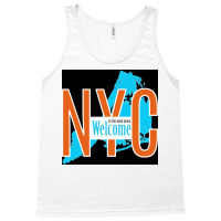 Welcome To The Good Place New York Poster Green Tank Top | Artistshot