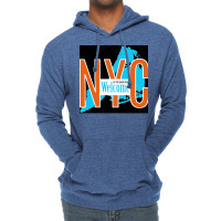 Welcome To The Good Place New York Poster Green Lightweight Hoodie | Artistshot