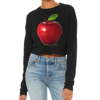 Apple Halftone Cropped Sweater | Artistshot