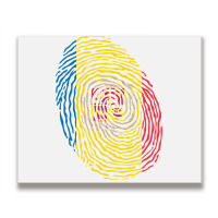 Andorra Fingerprint Metal Print Horizontal | Artistshot