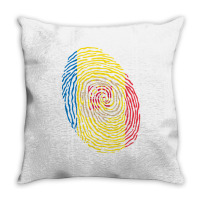 Andorra Fingerprint Throw Pillow | Artistshot