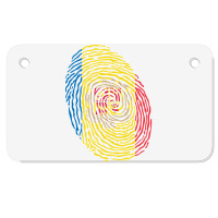 Andorra Fingerprint Motorcycle License Plate | Artistshot