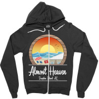 Dauphin Island Zipper Hoodie | Artistshot