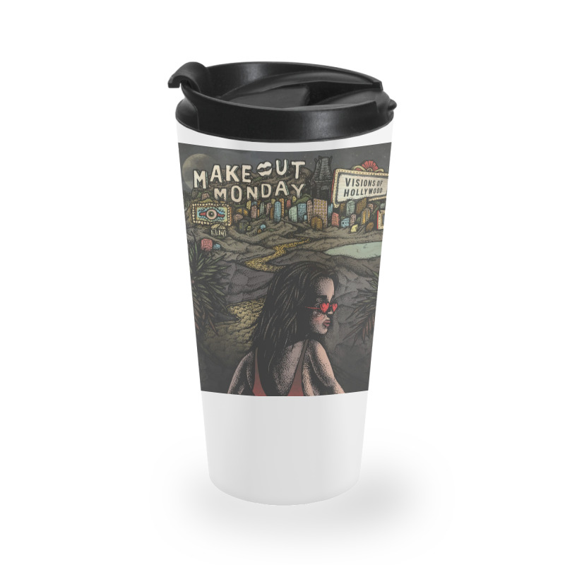 Make Out Monday Visions Of Hollywood Album Cover Poster Travel (1) Travel Mug | Artistshot