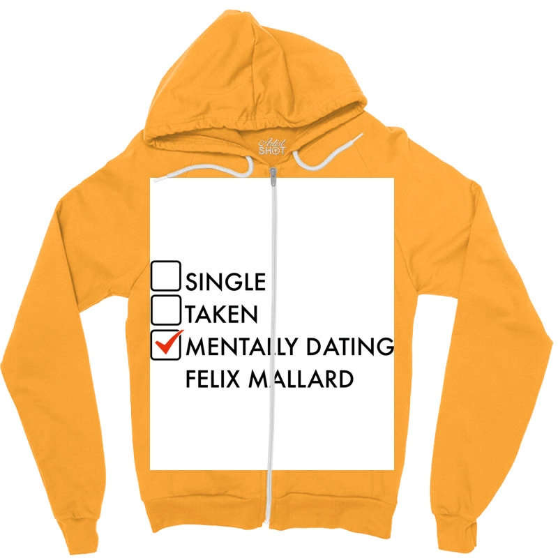 Mentally Dating Felix Mallard Ginny And Georgia Neighbour Poster Quote Zipper Hoodie by peatcrascow | Artistshot