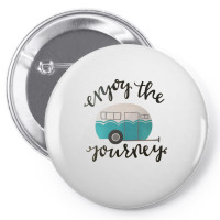 Camping Enjoy The Journey Pin-back Button | Artistshot