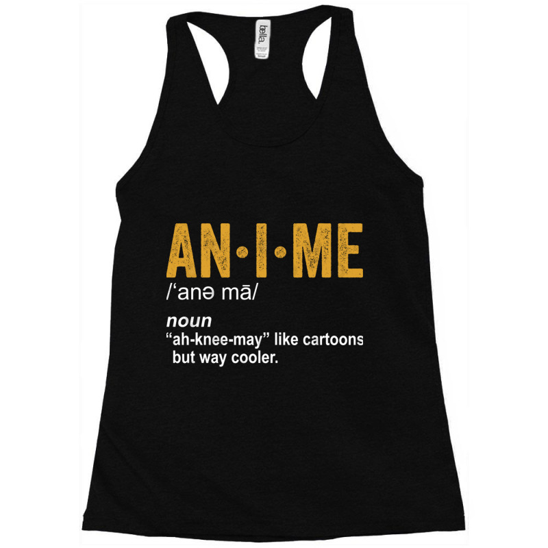 Anime Dictionary Funny Anime Definition Anime Love Racerback Tank by nobita1990_store | Artistshot