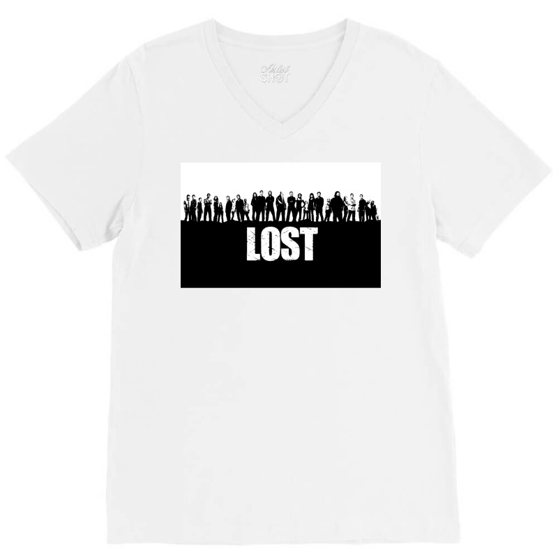 Lost Poster Girl (1) V-Neck Tee by nanzolveyt | Artistshot