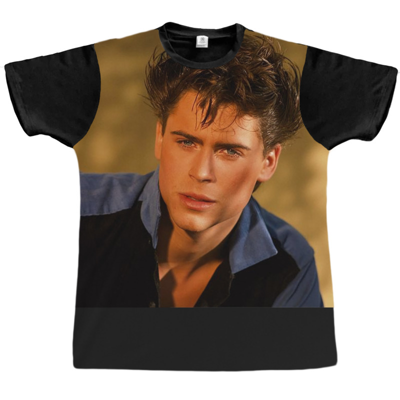 Young Rob Lowe Poster 80s Graphic T-shirt | Artistshot