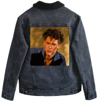 Young Rob Lowe Poster 80s Unisex Sherpa-lined Denim Jacket | Artistshot