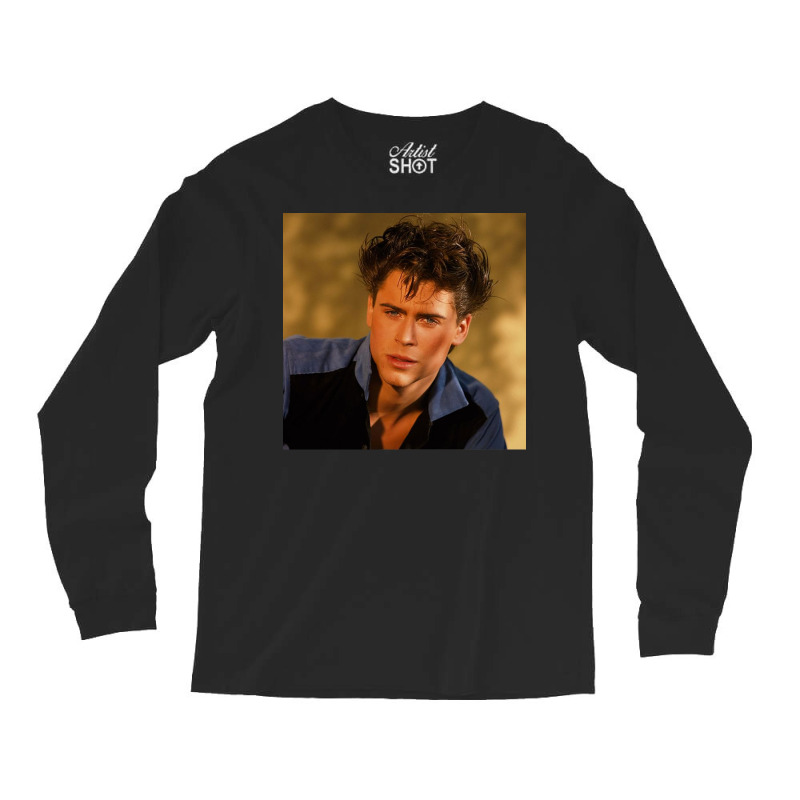 Young Rob Lowe Poster 80s Long Sleeve Shirts | Artistshot