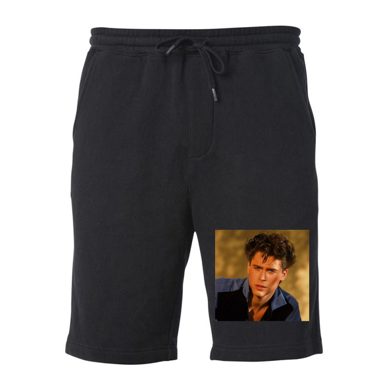 Young Rob Lowe Poster 80s Fleece Short | Artistshot