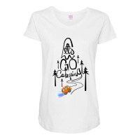 Let Go Camping Maternity Scoop Neck T-shirt | Artistshot