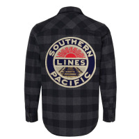 Southern Pacific Lines Railroad Girl Nature Flannel Shirt | Artistshot