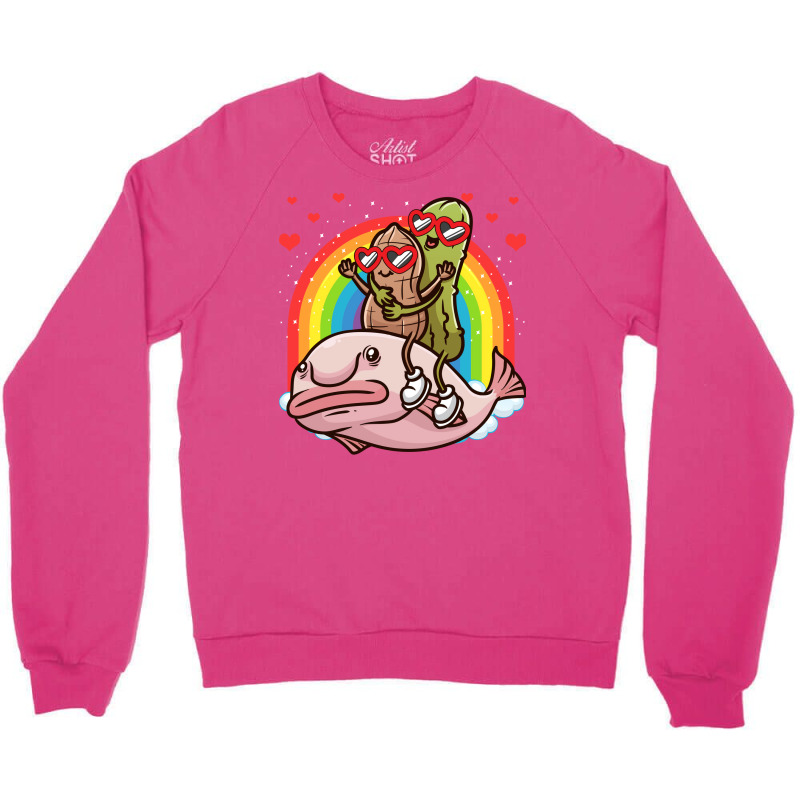 Peanut And Pickle On Hippie Funny Crewneck Sweatshirt by cojtihoskinc | Artistshot