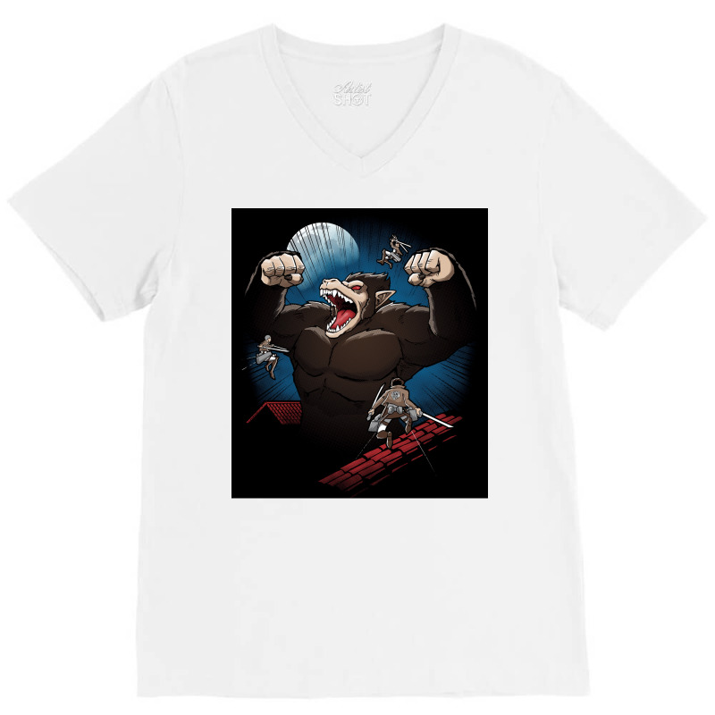 Ozaru Poster Boy (1) V-Neck Tee by peatcrascow | Artistshot