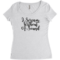 I Scream Without A Sound  Music And Lyrics 11 Women's Triblend Scoop T-shirt | Artistshot