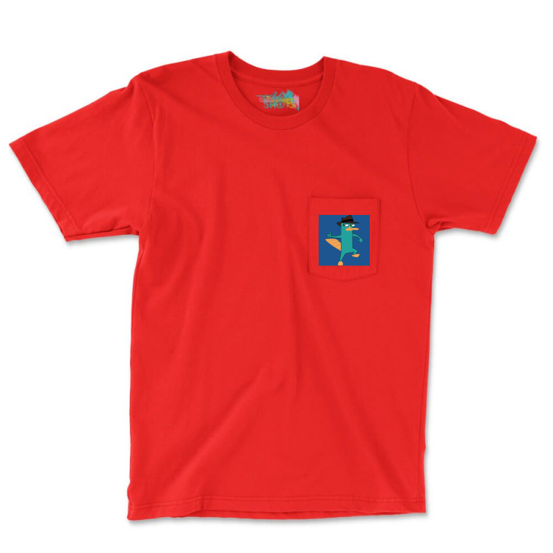 Perry The Platypus From Phineas And Ferb Poster Humor (1) Pocket T-Shirt by peatcrascow | Artistshot