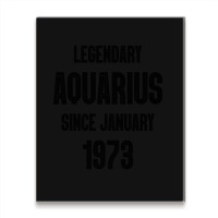 Aquarius Birthday January 1973 Metal Print Vertical | Artistshot