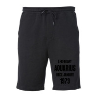 Aquarius Birthday January 1973 Fleece Short | Artistshot