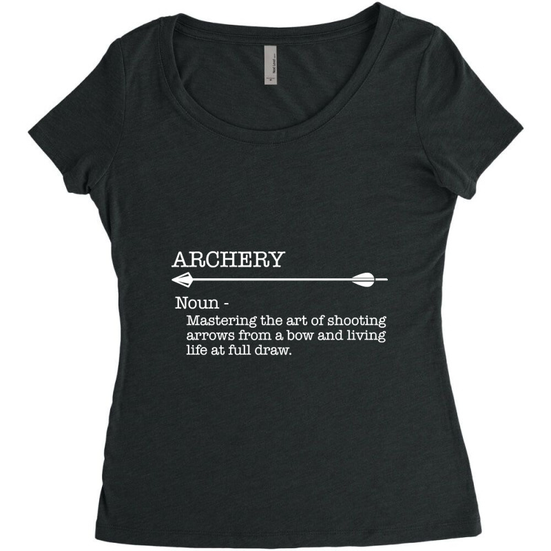 Archery - Archery Noun Women's Triblend Scoop T-shirt by MadonnaDaum45 | Artistshot