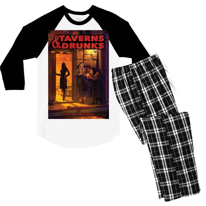 Taverns & Drunks Men's 3/4 Sleeve Pajama Set by johnlu | Artistshot