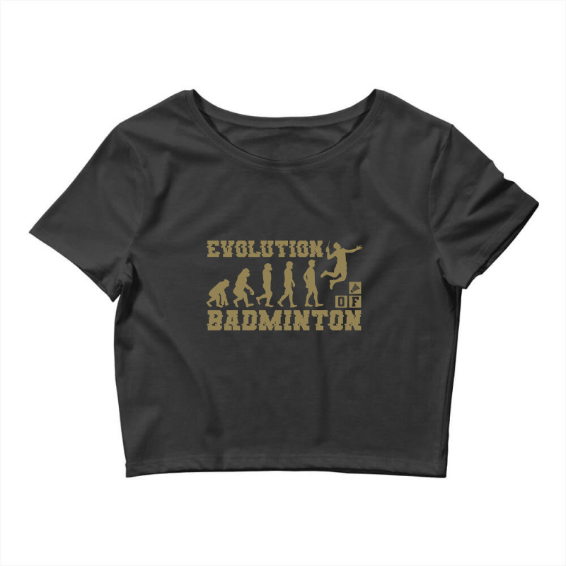 Badminton Evolution T-shirt-ho1fl Crop Top by cryingdappled109 | Artistshot