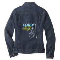 Lord Of Strings Accoustic Cello Lover Ladies Denim Jacket | Artistshot