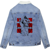 Pyramid Head Tribute 1 Unisex Sherpa-lined Denim Jacket | Artistshot