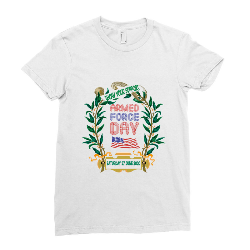 Armed Force Day   Armed Force Day Ladies Fitted T-Shirt by sarimekar | Artistshot