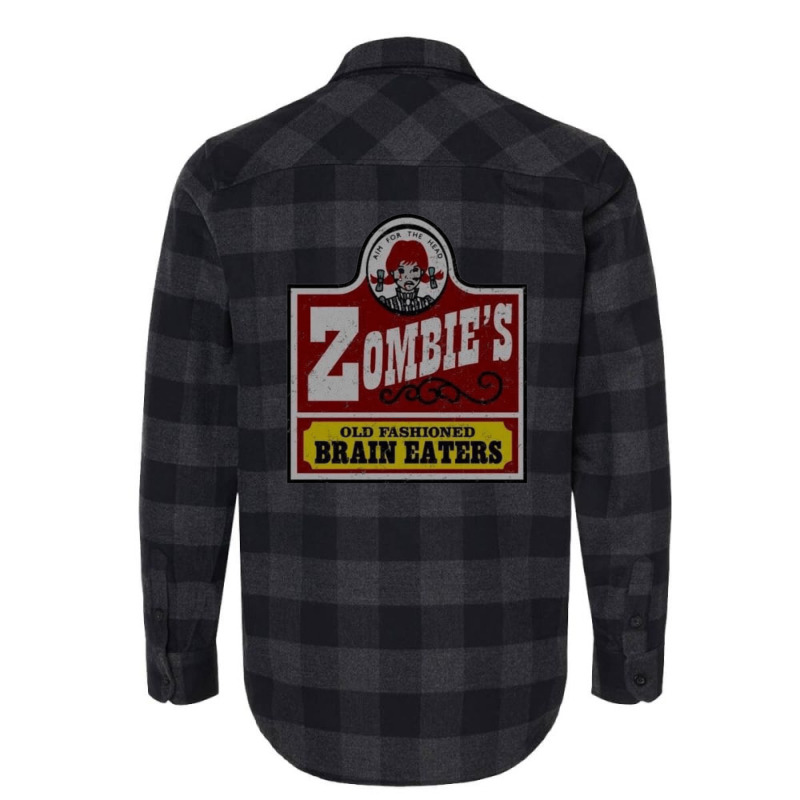 Wends Zombies  Old Fashioned Brain Eaters 1 Flannel Shirt | Artistshot