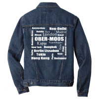 Ober Moos   New York   Ober Moos My Capital T Shirt Men Denim Jacket | Artistshot